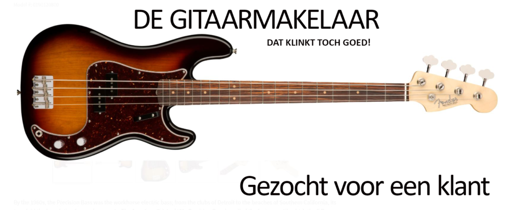 Fender Precision Bass gezocht